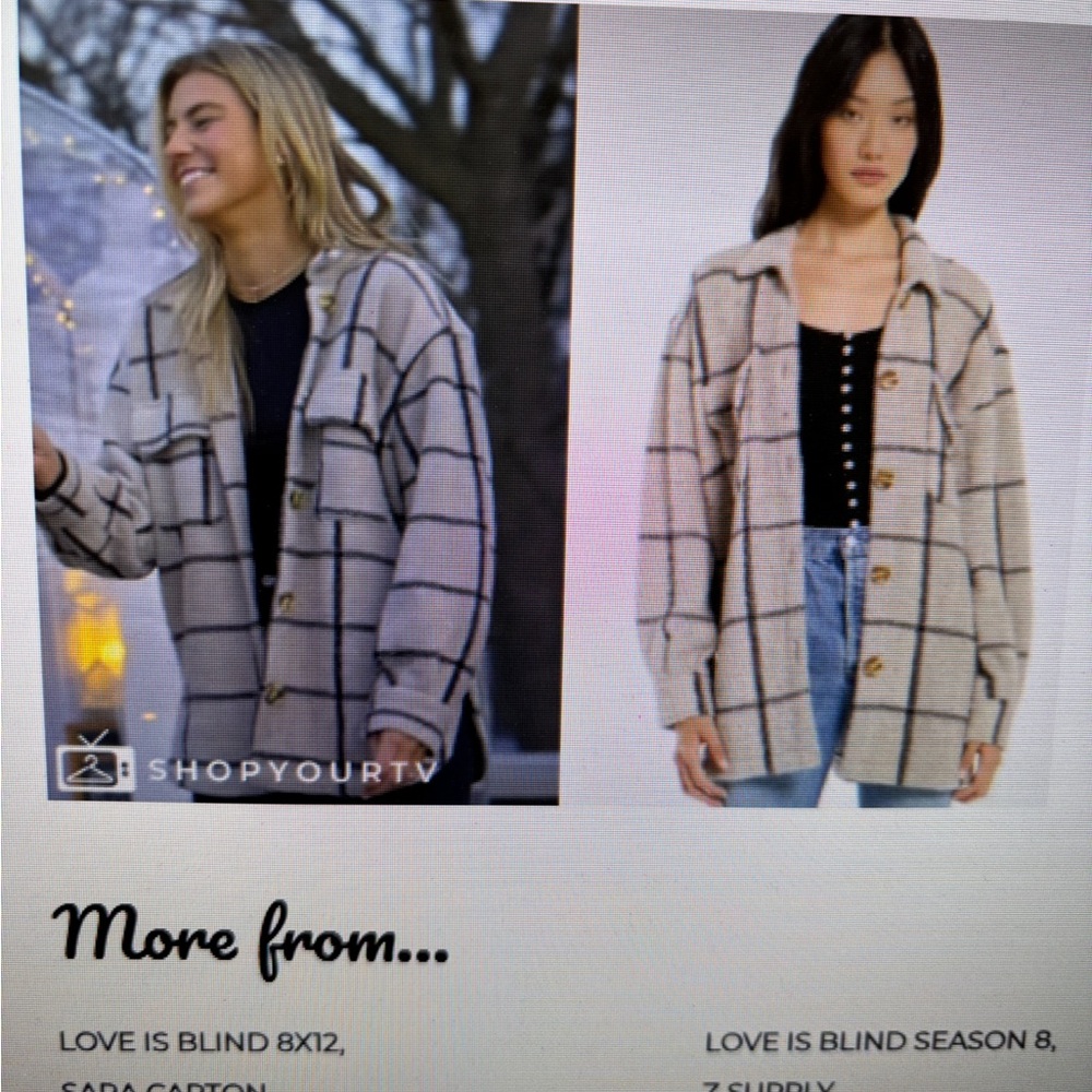 Z Supply Plaid Button-Up Jacket